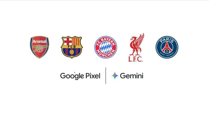 Google nawiązuje partnerstwo z 5 europejskimi klubami piłkarskimi. Technologia Gemini i smartfony Pixel zaoferują fanom analizy meczowe oraz kulisy spotkań.